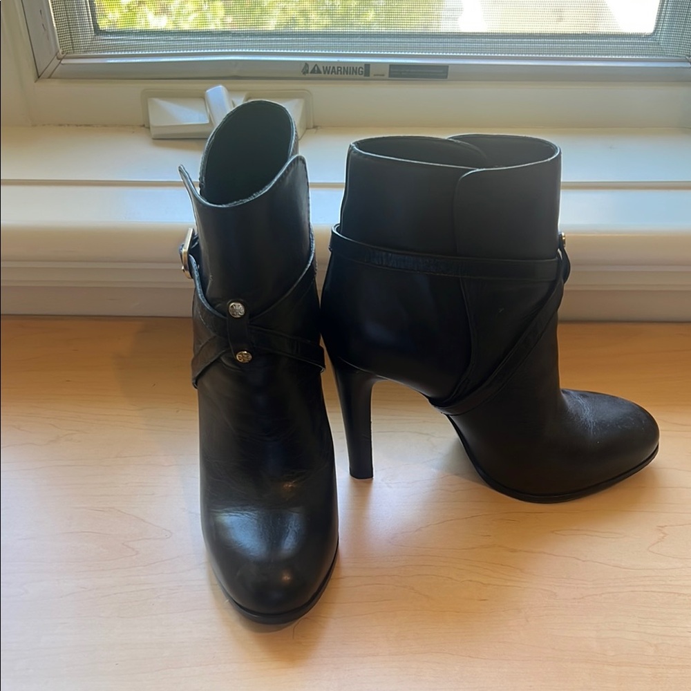 Tory Burch Black Heeled Ankle Boots